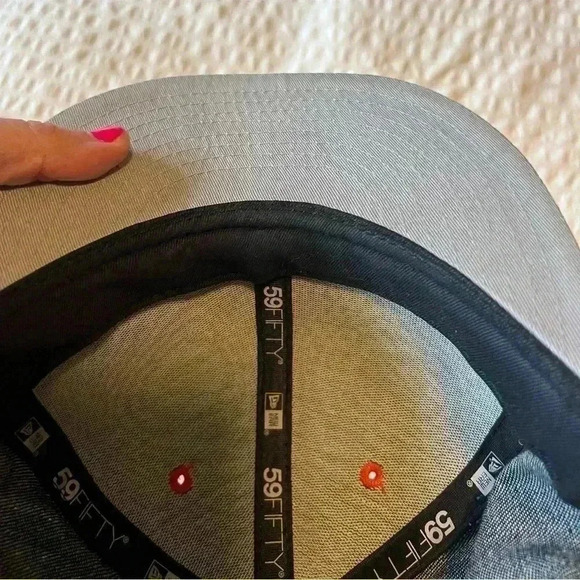 New Era 59fifty Giants denim and orange hat size 7.5 - Picture 3 of 5